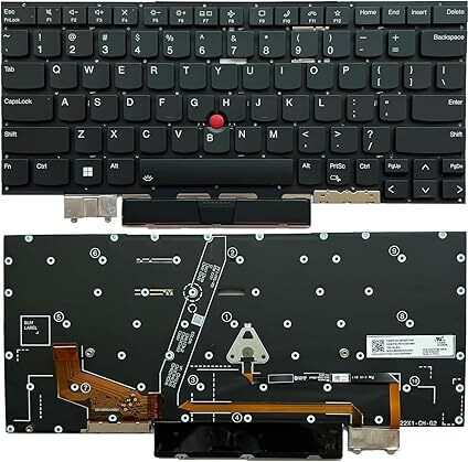 MACKTECH Lenovo ThinkPad X1 Carbon 9th Gen 2021 20WW 20XX SN20Z77386 Laptop Keyboard Replacement Key image 1