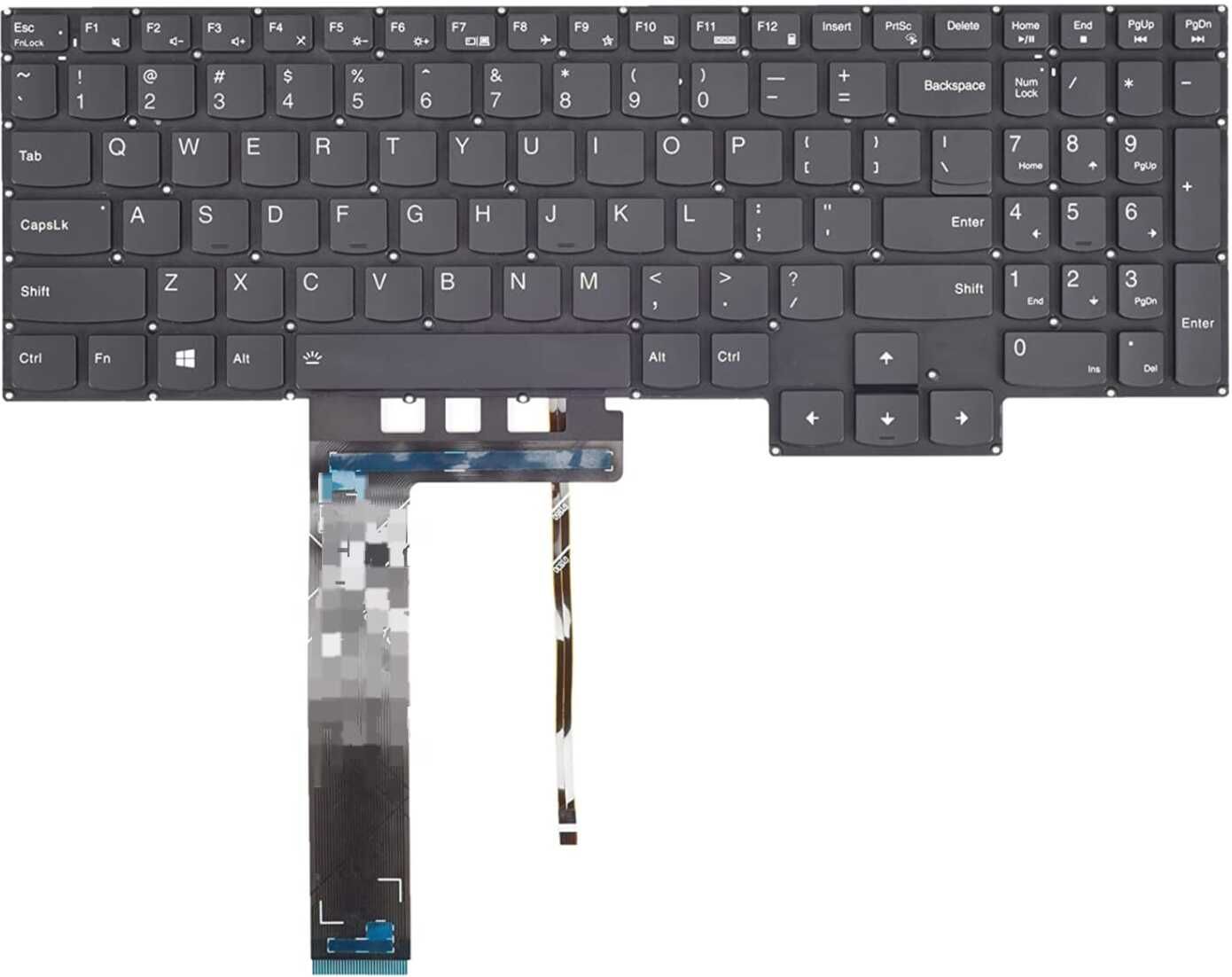 us info Keyboard Lenovo Legion 5, Legion 5 15ARH05H , 5-17ARH0 backlight keyboard Laptop Keyboard Replacement Key