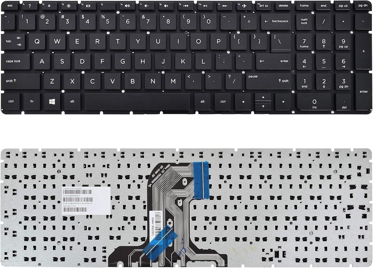 Forida HP 15-AC 15-AF 15-AY 15-BA 15-BG 15-BN 17-X 17-Y 250 G4 255 G4 256 G4 250 G5 Laptop Keyboard Replacement Key-image-36
