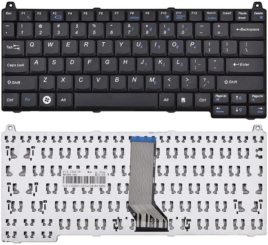 Forida DL Vostro 1510 V1510 1520 M1510 2510 V1520 J483C 0J483C V020902AS1 Y858J Black Laptop Keyboard Replacement Key-image-16
