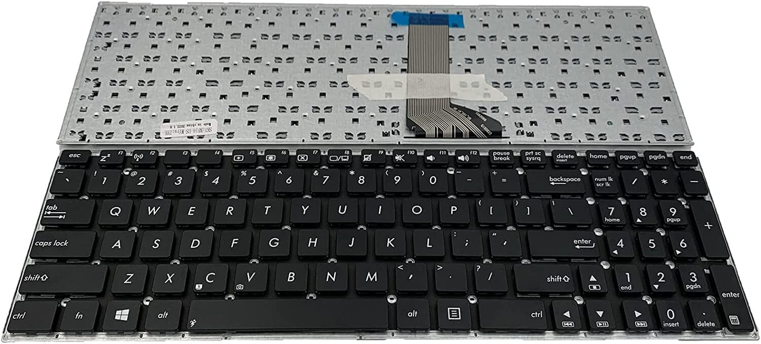 SOLUTIONS-365 COMPAPATIBLE LAPTOP KEYBOARD FOR As/us X551 X551C WITHOUT BCAKLIT BLACK US Internal Laptop-size Laptop Keyboard Compatible with Desktop, Laptop, Mac image 1