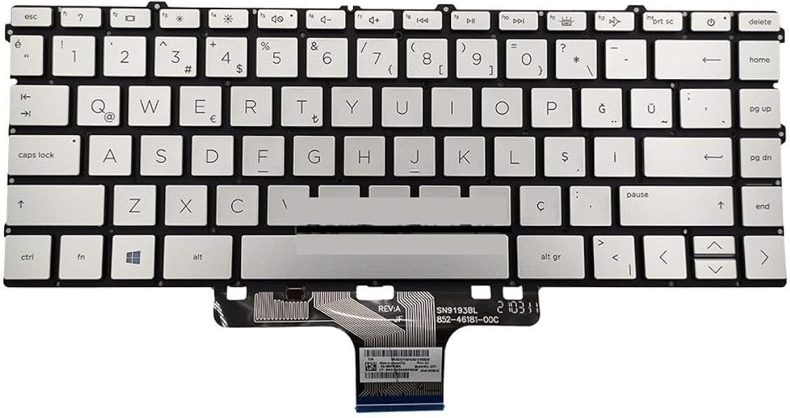 Forida Pavilion x360 14-DW / 14-DV / 14-DY / 14M-DW 14-DV0003TX 14-DW 14M-DW 14-DY Laptop Keyboard Replacement Key-image-37