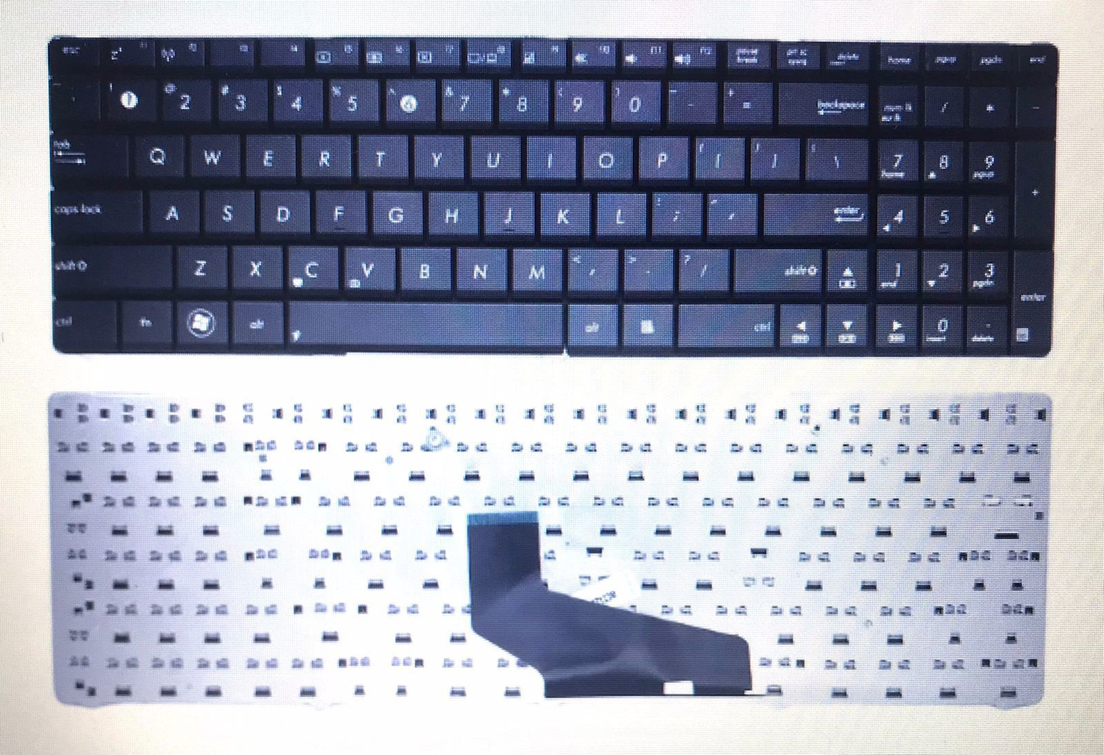 TechSonic Laptop keyboard for X53E-RH71 / X53E-RH91 / X53E-RH92 / X53E-RS32 / X53E-RS51 Laptop Keyboard Replacement Key image 1