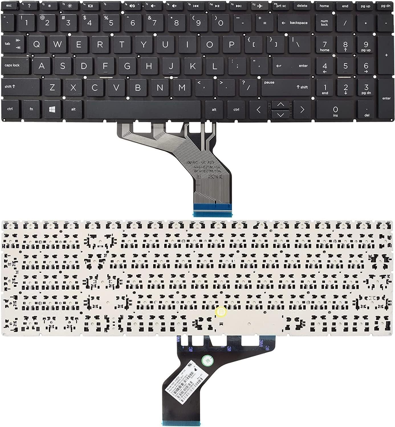 Forida HP 250 G7 255 G7 15-DA 15-DB 15-DK 15-DR 15-DW 15-DU Laptop Keyboard Replacement Key-image-5