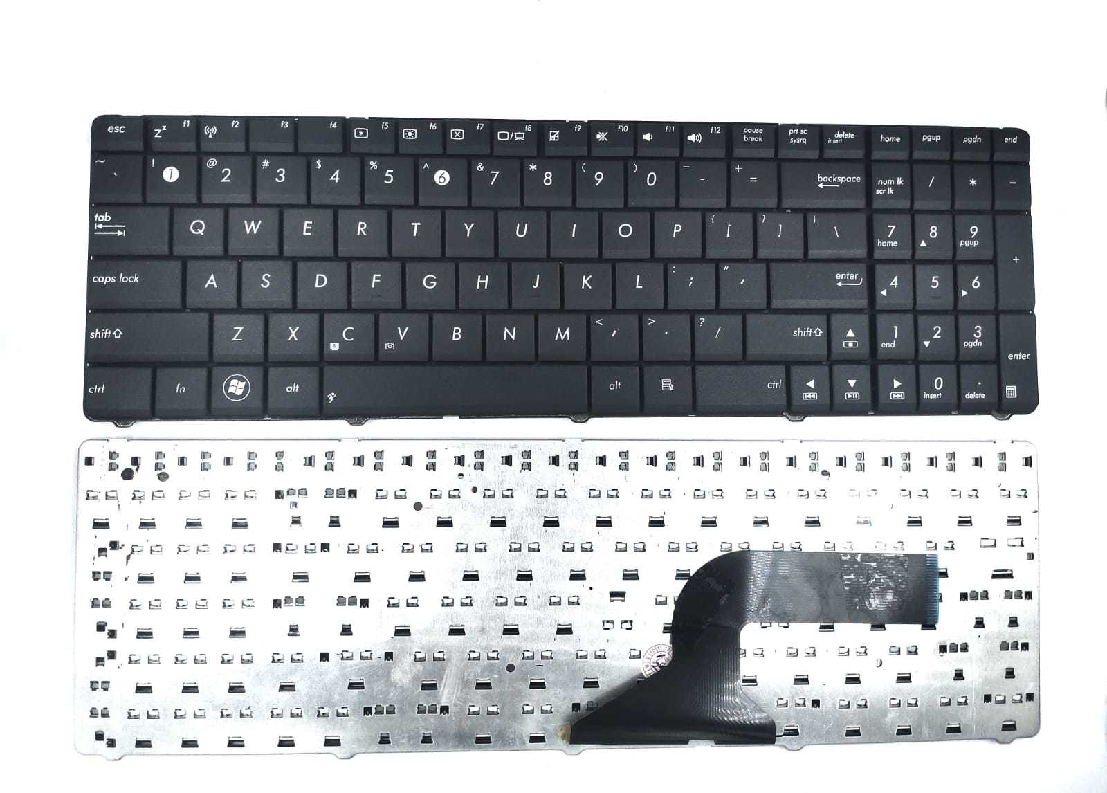 TechSonic Laptop keyboard for N50V / N51 / N51V / N52 / N53 Laptop Keyboard Replacement Key image 1
