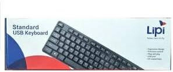lipi USB Keyboard with UV Coated Keycaps - 104 Keys, 2 meter Cable, Wired USB Standard Laptop Keyboard Compatible with Laptop-picture-43