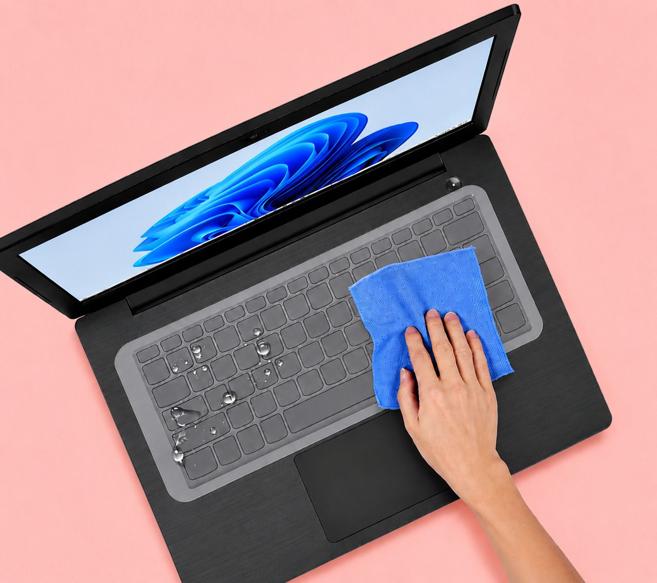 RedShell Soft Silicone Keyboard Protector Cover for 15 Inch Laptops Reusable Laptop keyboard Keyboard Skin-image-9