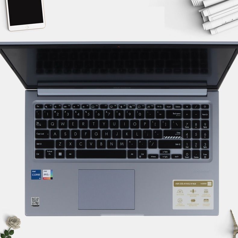 RAYA Silicone Keyboard Cover for ASUS Vivobook 15X OLED (K3504 / M3504) Vivobook S15 OLED (K3502 / K5504 / S3502 / S5504) & Vivobook 15 OLED (X1504 / X1505) Laptops Keyboard Skin-image-28