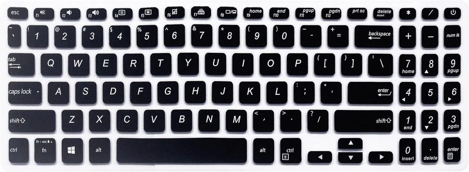 RKLS Model 025-798-9 | X1500EA-EJ701WS | X1500EA-EJ322WS Series 15.6 Inch Laptop Keyboard Skin-image-39