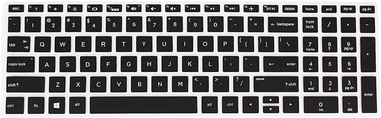 Saco Keyboard Skin for 15q-BY003AU 2017 15.6-inch Laptop Laptop Keyboard Skin