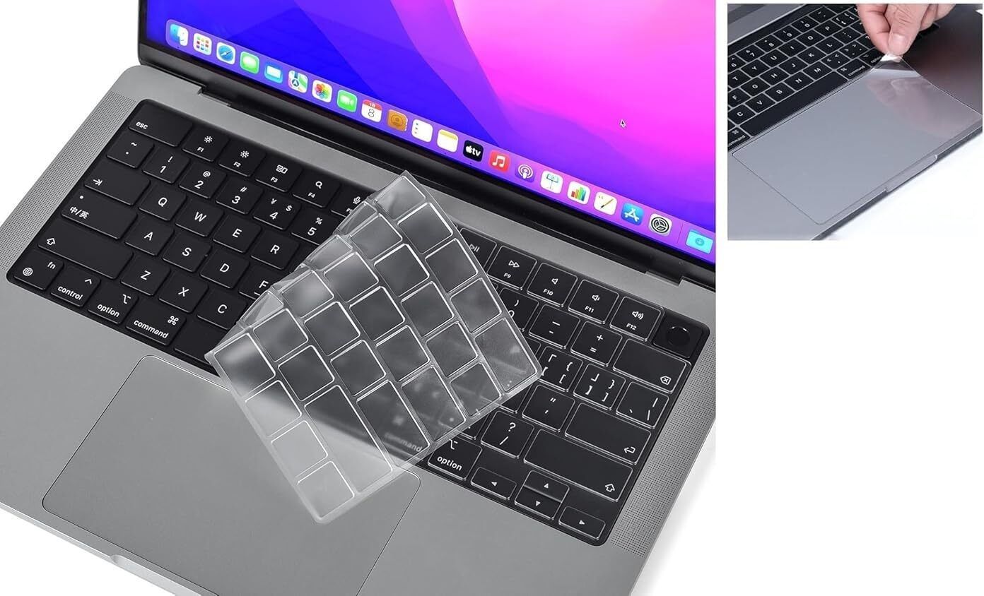 oaky Combo Pack for Trackpad Cover Matte and 2024-2021 Release MacBook Air 13.6 inch [A3113 A2681 A3240 M2/M3/M4] Keyboard Skin-image-19