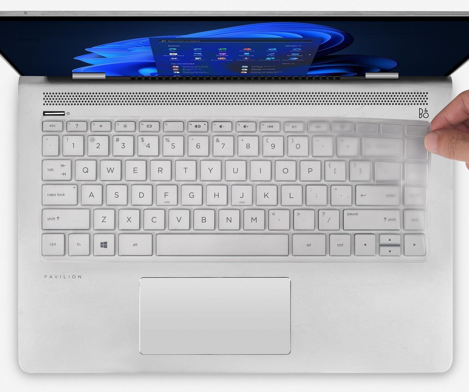 oaky Keyboard Cover Compatible with HP Pavilion x360 14 & HP Laptop 14 14t 14m-dw/dy Series & HP 14-dv/dw/ek ...Series Hp Laptops Keyboard Protector Skin Keyboard Skin-image-34
