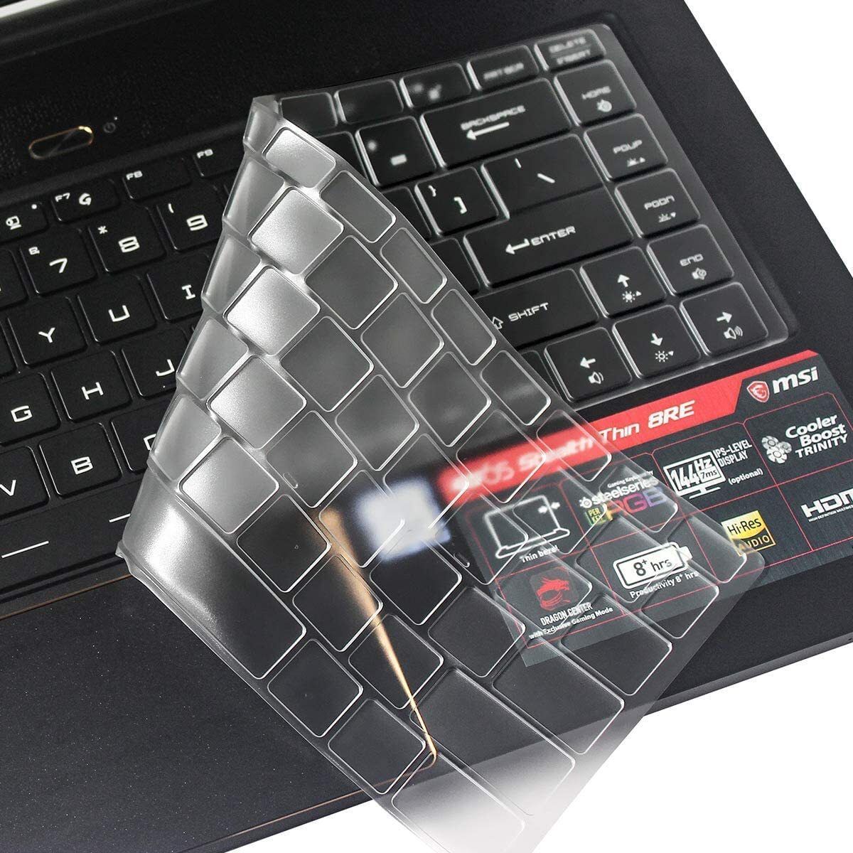 oaky Premium Keyboard Skin for MSI GS65, GF65, WP65, WS65, GF63, P65, PS63 15.6 inch Bravo 15 15.6 inch & PS42 14 inch Gaming Laptop - Ultra Thin Dustproof Keyboard Skin-image-37