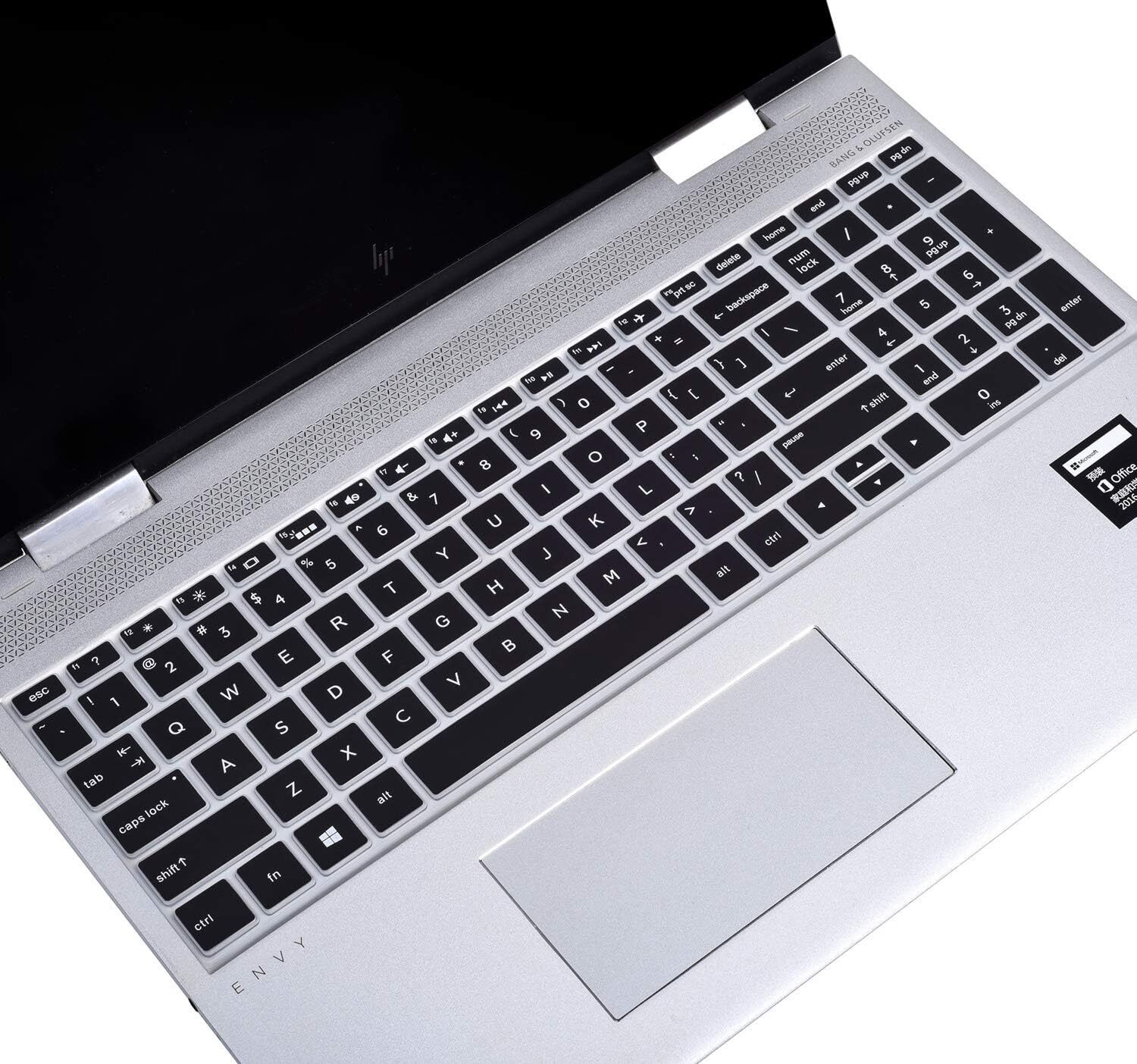Saco Keyboard Protector 17.3 Inch Laptop Dust Cover for Envy HP 15s-EQ,15s-DU,15s-EY, 15s-FQ/HP Envy 17 17.3 17t 17M 17-by 17-bs 17-bw Series Keyboard Skin-picture-12
