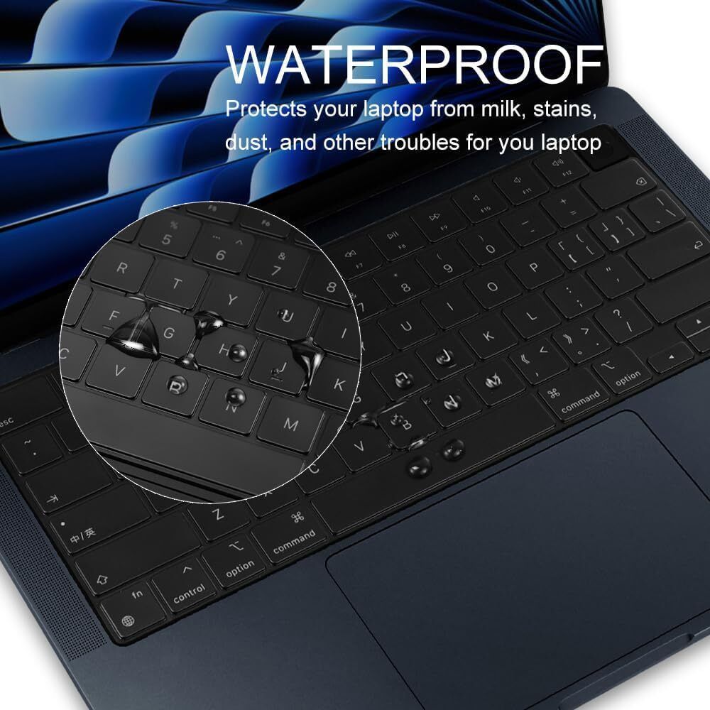oaky Keyboard Protector for 2021-2024 Release M1 / M2 / M3 / M4 Pro/Max Chip MacBook Pro 14 inch/MacBook Pro 16 Keyboard Skin Protector Keyboard Skin-image-49
