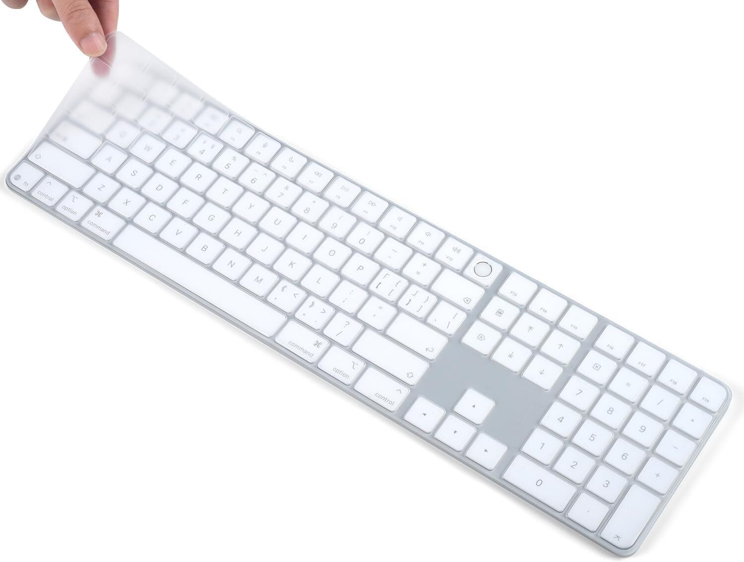 Saco Keyboard Cover Skin for 2024 New Magic Keyboard with Touch ID Numeric Keypad Model A3119 Ultra Thin Keyboard Protector Keyboard Skin-image-22