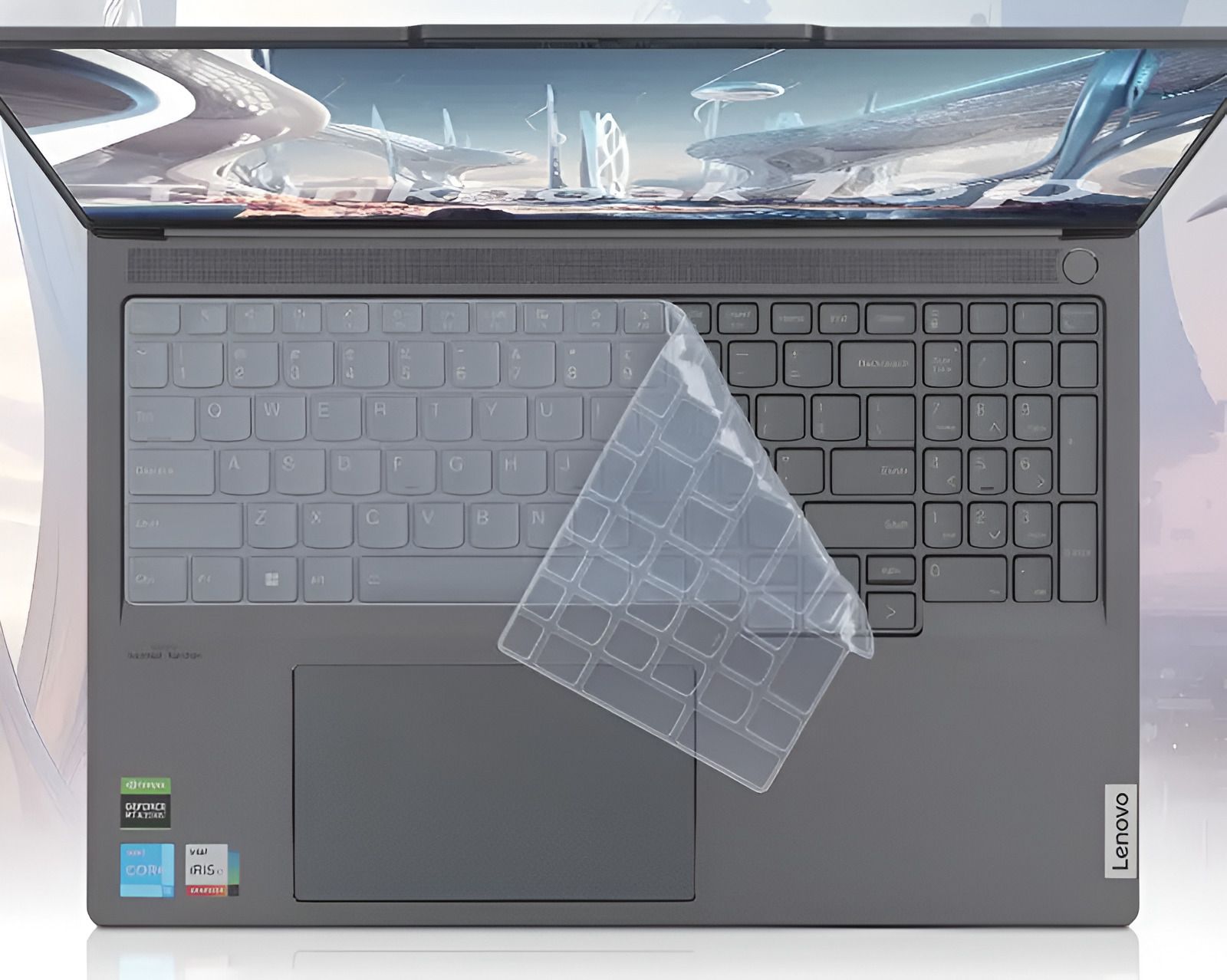 RAYA Silicone Keyboard Skin Cover for 2024 Lenovo Thinkbook 16 Laptop [ gen 6 / gen 7 ] Thinkbook 16 Keyboard Skin