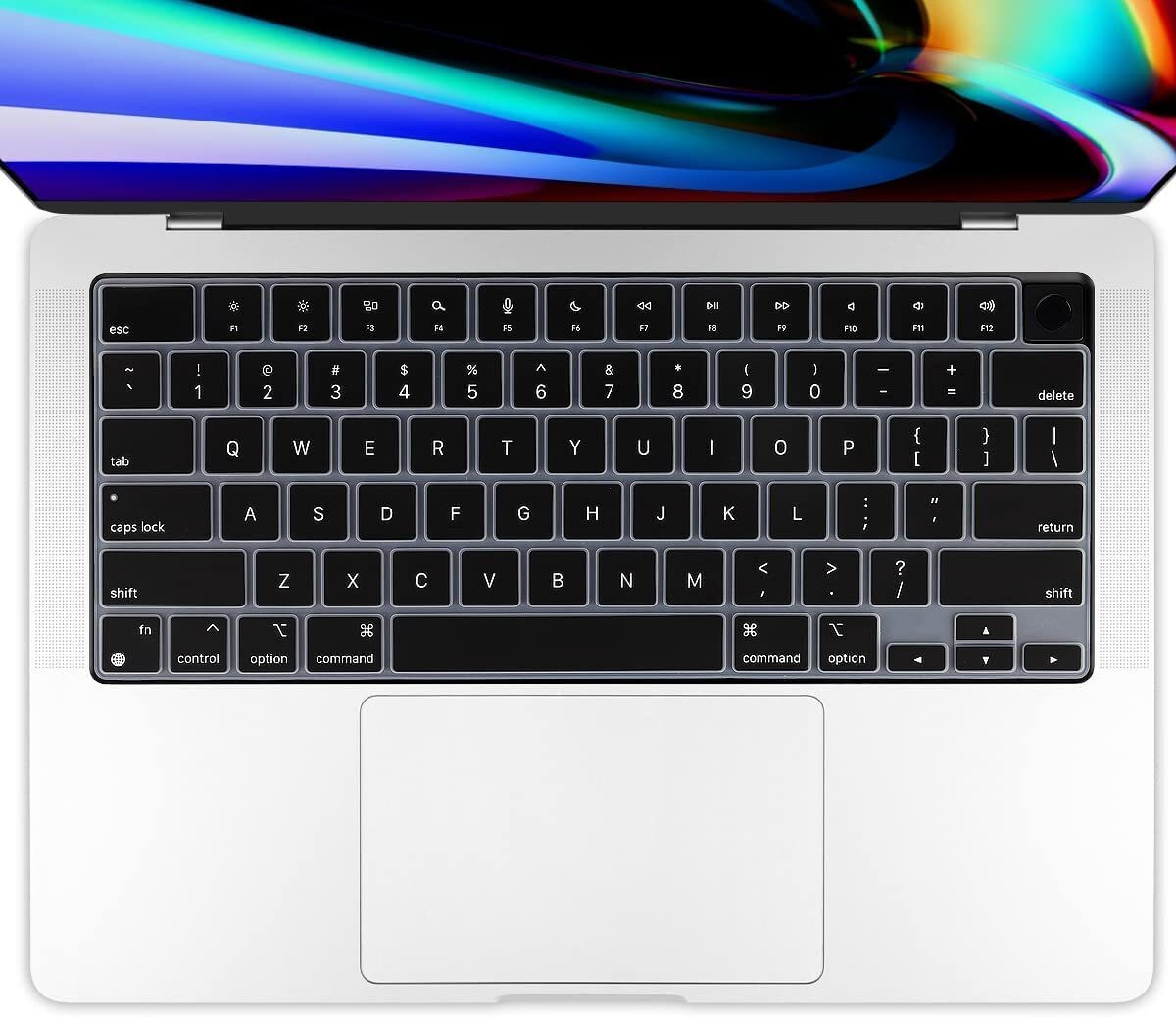 oaky OK-MB-AIR15-M3-2024-KP-BK 2021-2024 Release MacBook Air 15.3 inch [A3114 A2941 M2/M3] Keyboard Skin image 1