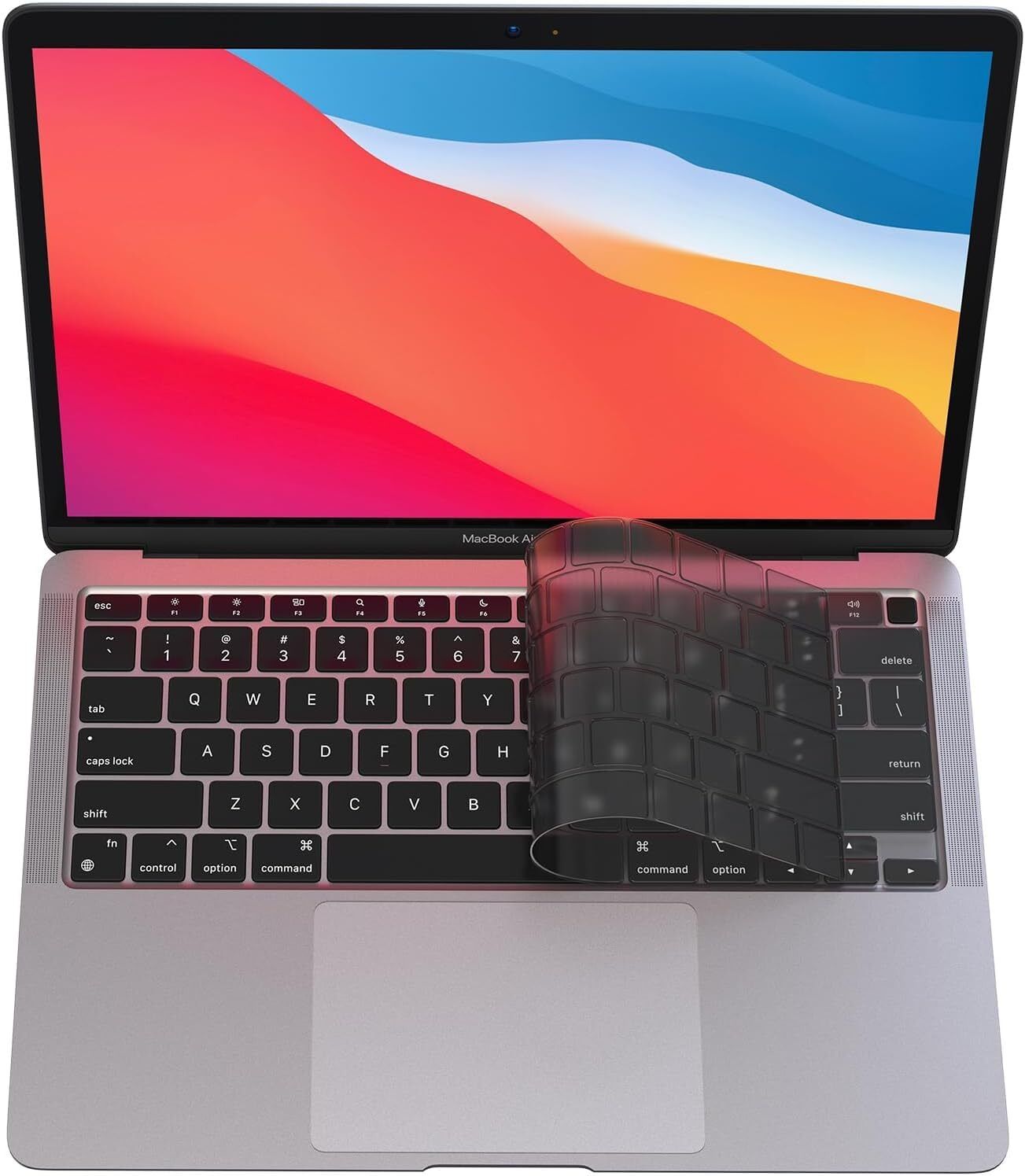oaky MacBook Air 13 inch 2020 M1 Release Model A2179, A2337 Ultra Thin Keyboard Cover Ultra Thin Keyboard Cover, Waterproof, Dust-Proof Keyboard Protector Keyboard Skin-image-4