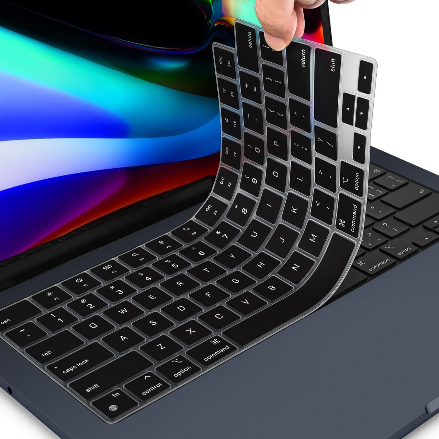 oaky Premium Keyboard Cover for MacBook Pro 16 inch M4 Chip Pro/Max 2024 Released 3186 A3403 2024 Touch ID Skin Protector Accessories Protective Keyboard Skin-image-2