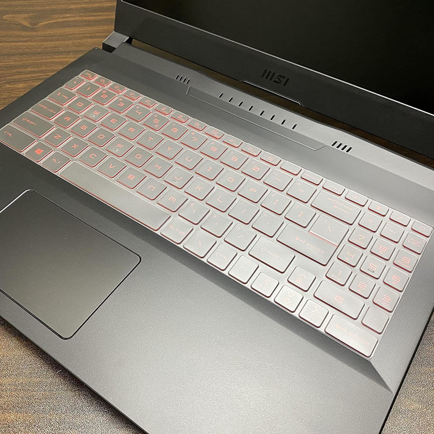 RAYA TPU Keyboard Cover for MSI Katana 15/17 MSI Bravo 15 Alpha 15/17 Gaming Laptops MSI Pulse GL66/GL76 MSI Sword 15/17 MSI Raider GE68/GE78 Laptop Keyboard Skin-image-38