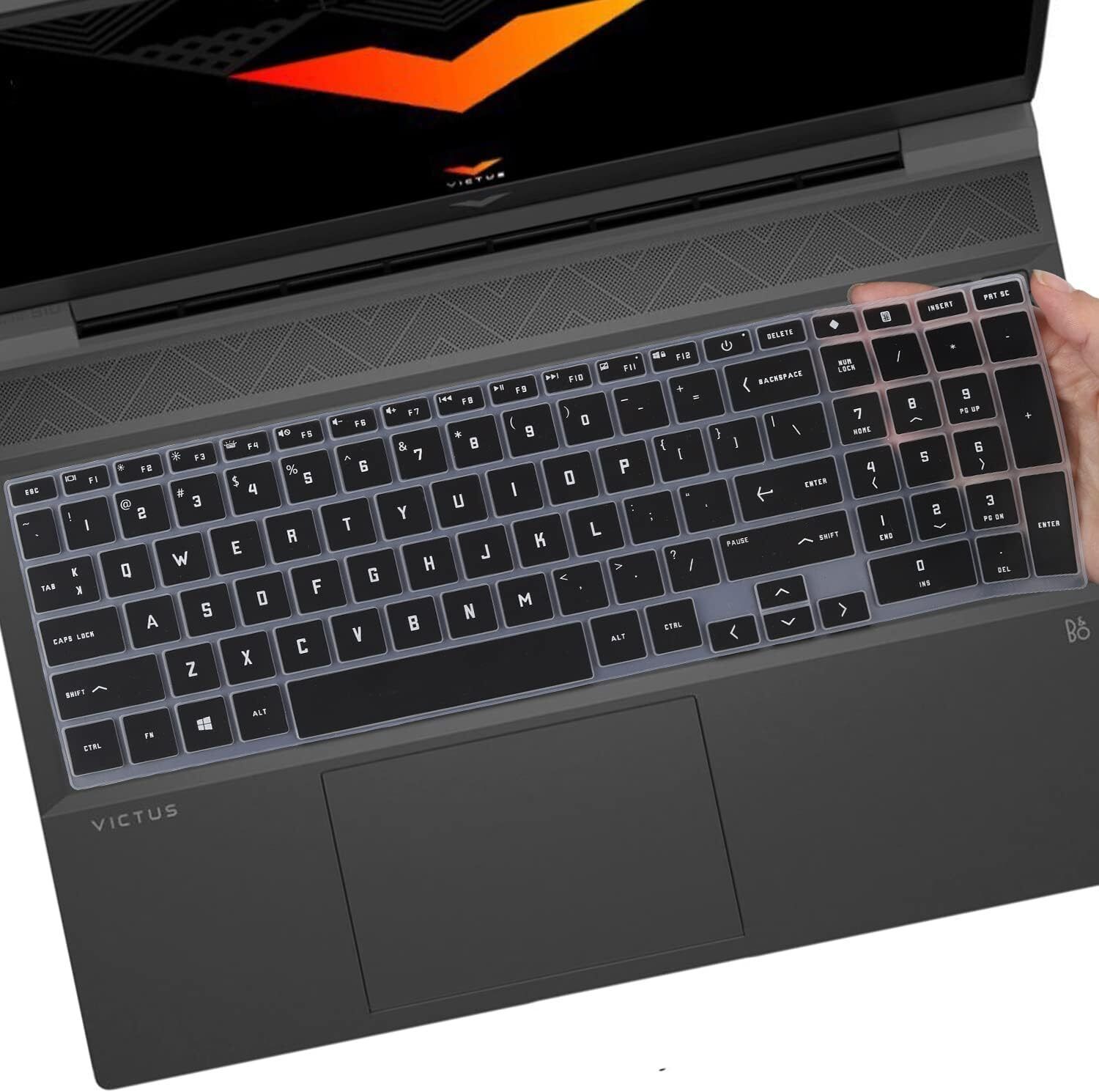 Saco Silicone Skin Keyboard Protector Cover for HP Victus 15.6 inch FHD Gaming Laptop (Model-2022) 15-FA and 15-FB Series Keyboard Skin-image-5