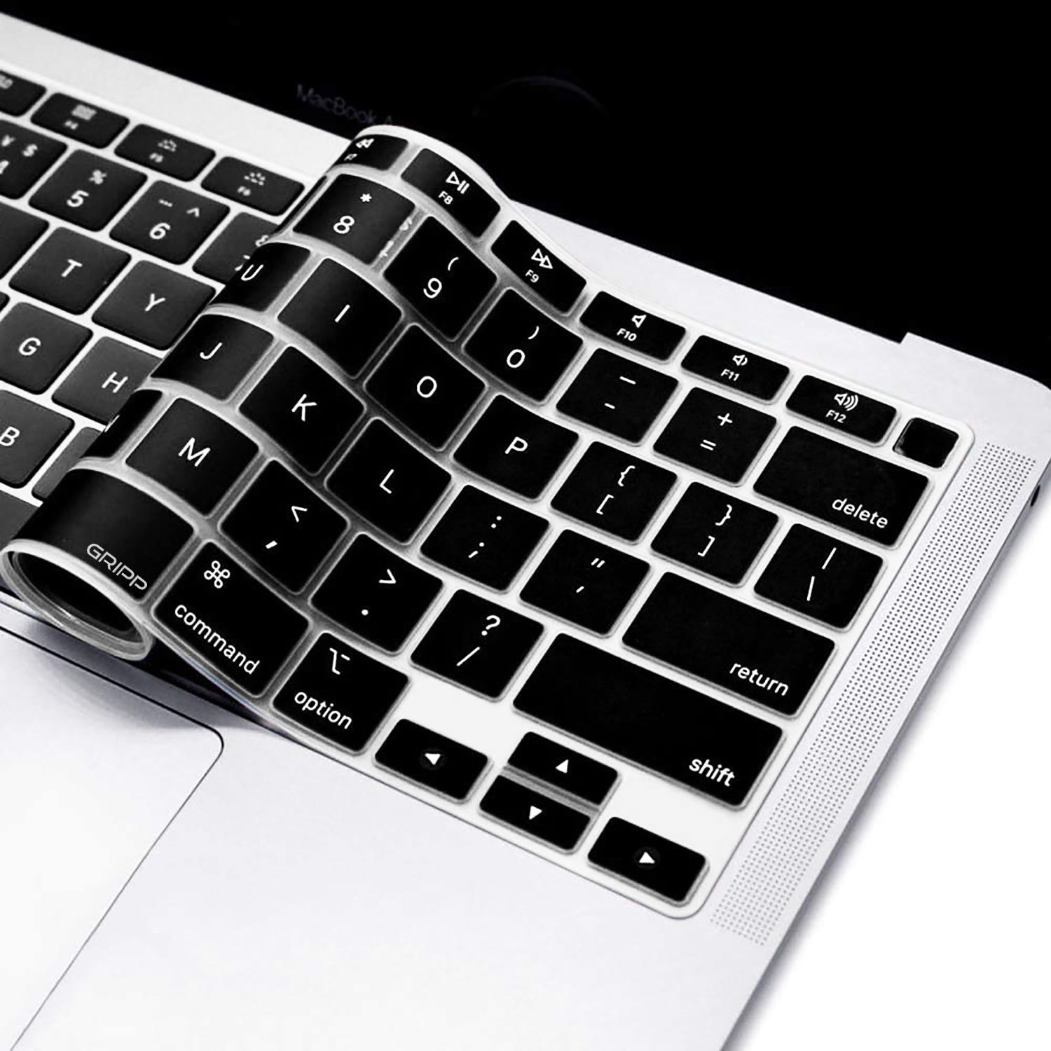 Gripp Key Board cover for MacBook Air 13" (with Touch ID, Released 2020-2022) | Silicone Skin (Thinnest! Only 0.08mm) | Keyboard Skin-image-39