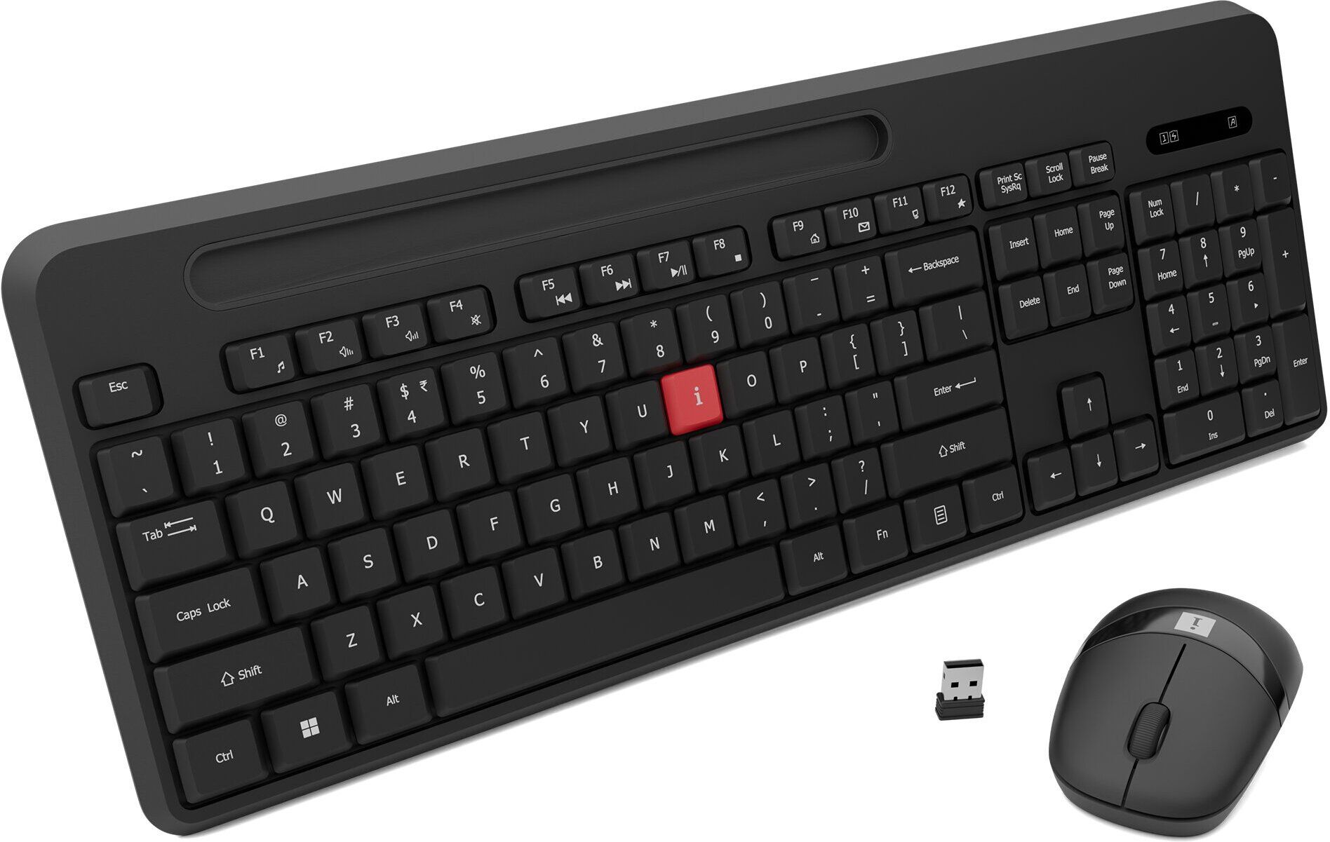 iBall ClickSet S450 (Mint i9) Wireless, Bluetooth Standard Desktop Keyboard Compatible with Desktop, Mac Full size 104 keys, Retractable Stand, Mobile Slot, 1200 DPI Mouse, 3 Buttons, High Precision-image-47