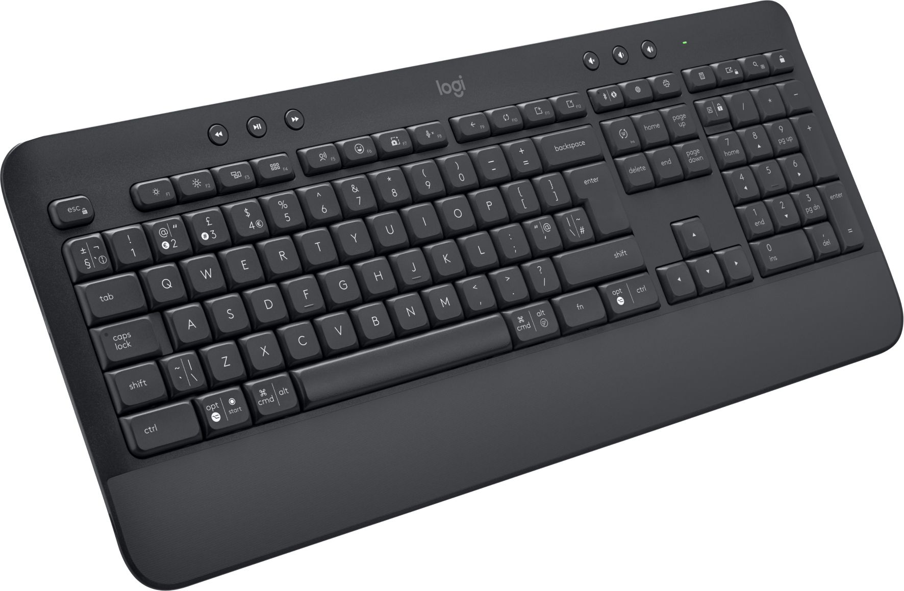 Logitech Signature K650 Bluetooth Standard Desktop Keyboard Compatible with Desktop, Laptop, Mac Full-Size,BLE Bluetooth/Logi Bolt USB Receiver,Comfort Deep-Cushioned Keys-image-42