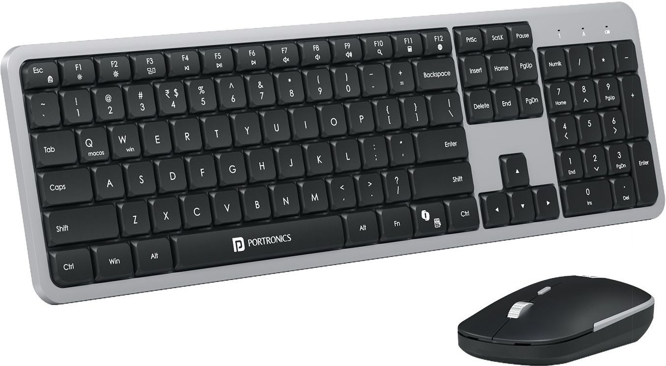 Portronics Key4 Wireless Keyboard Mouse Combo Full Size Numpad 2.5GHz Receiver Wireless Standard Laptop Keyboard Compatible with Laptop-picture-25
