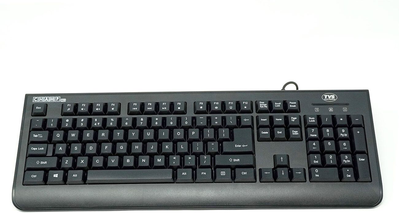 Tvs Electronics Champ HD Keyboard Wired USB Standard Desktop Keyboard Compatible with Desktop, Laptop, Mac-image-22