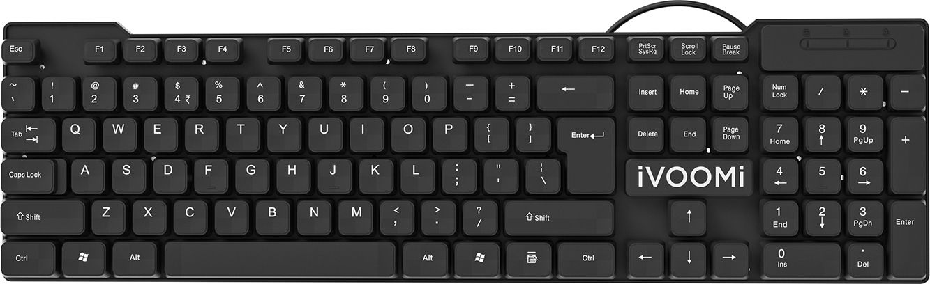 iVoomi Quest + Wired USB Standard Desktop Keyboard Compatible with Desktop, Laptop, Mac stand support,IVOOMI QUEST-image-5