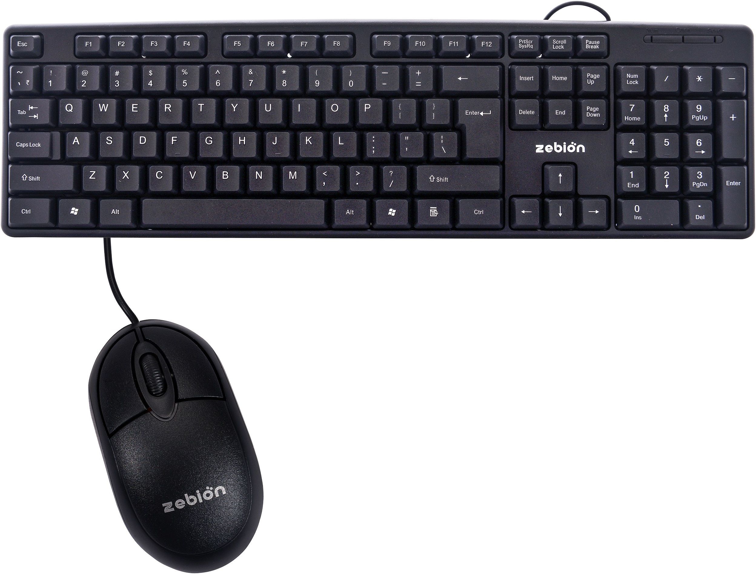 zebion k500 + Elfin combo Wired USB Laptop-size Desktop Keyboard Compatible with Desktop, Laptop, Mac Easy to Use,Plug and Play,Quick, Comfy Durable body-image-46