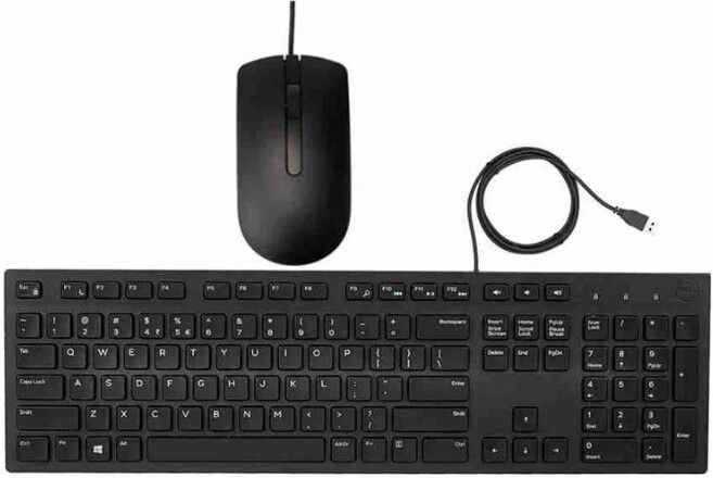 DELL USB Wired Keyboard and Mouse Set (Black) KB216+MS116 Wired USB Standard Desktop Keyboard Compatible with Desktop, Laptop-picture-28