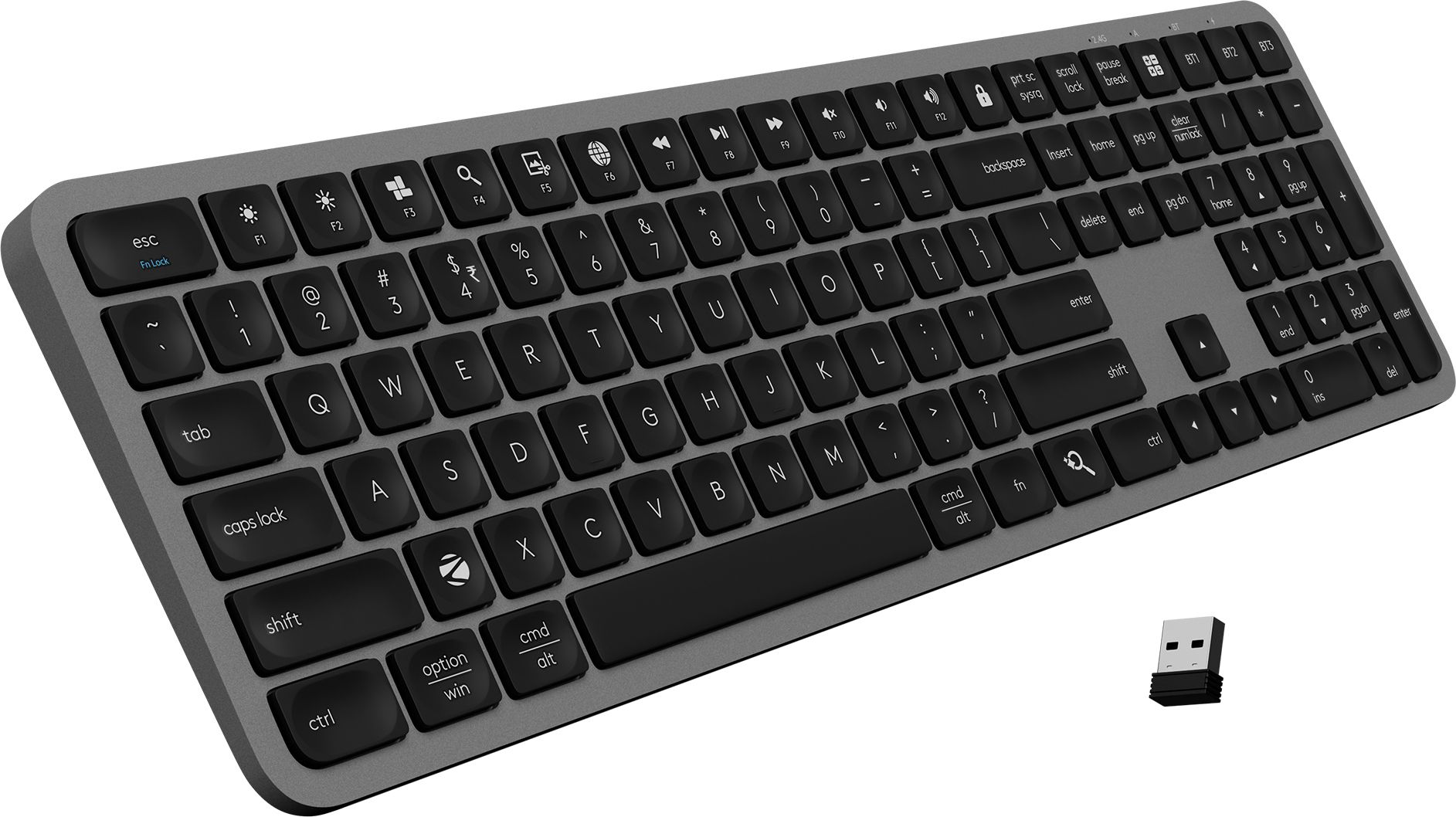 ZEBRONICS K5002MW Wireless, Bluetooth Handheld Desktop Keyboard Compatible with Desktop, Laptop, Tablet, iPad, Mac Slim, Copilot AI Key, 109 Keys, 13 Multimedia Keys, Scissor Switch, BT + 2.4GHz-image-41