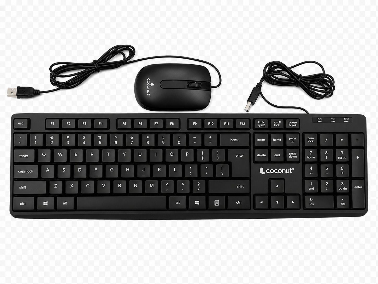 COCONUT K24 + M24 PS2 Standard Desktop Keyboard Compatible with Desktop, Laptop-image-10