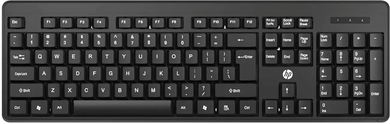 HP K160 Wired Keyboard Wired USB Standard Desktop Keyboard Compatible with Desktop, Laptop, Mac-image-13