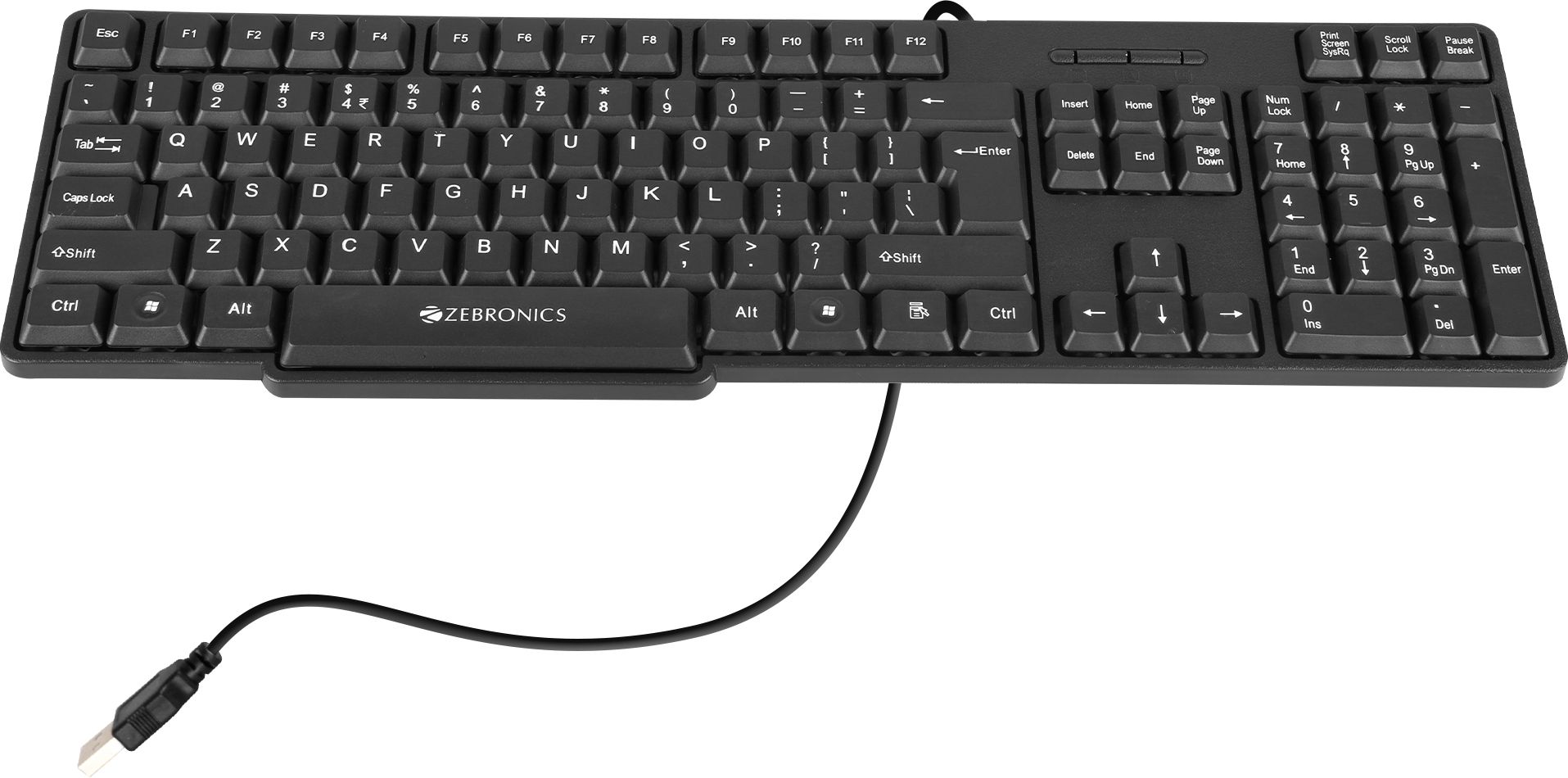 ZEBRONICS Zeb-K 65 Wired USB Standard Desktop Keyboard Compatible with Desktop, Laptop-image-34