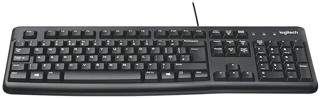 Logitech Wired Keyboard Wired USB Standard Desktop Keyboard Compatible with Desktop, Laptop, Mac stand support,K120-image-8