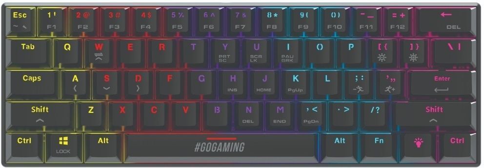 SpinBot Rage MK61 |60%|LED Backlit|22 Anti-Ghosting Key|Blue Tactile Switches|Mechanical Wired USB Tenkeyless Gaming Keyboard Compatible with Desktop, Laptop, Mac, Tablet-picture-11