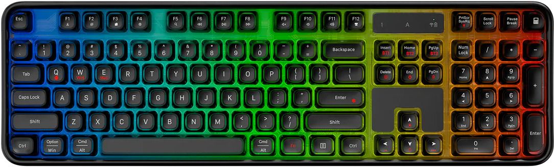 iball Qwerty S999 Wireless Keyboard Delivers Advanced Connectivity and Premium Typing Wireless, Bluetooth, Wired USB Standard Gaming Keyboard Compatible with Desktop, Laptop, Mac, iPad, Tablet-image-41