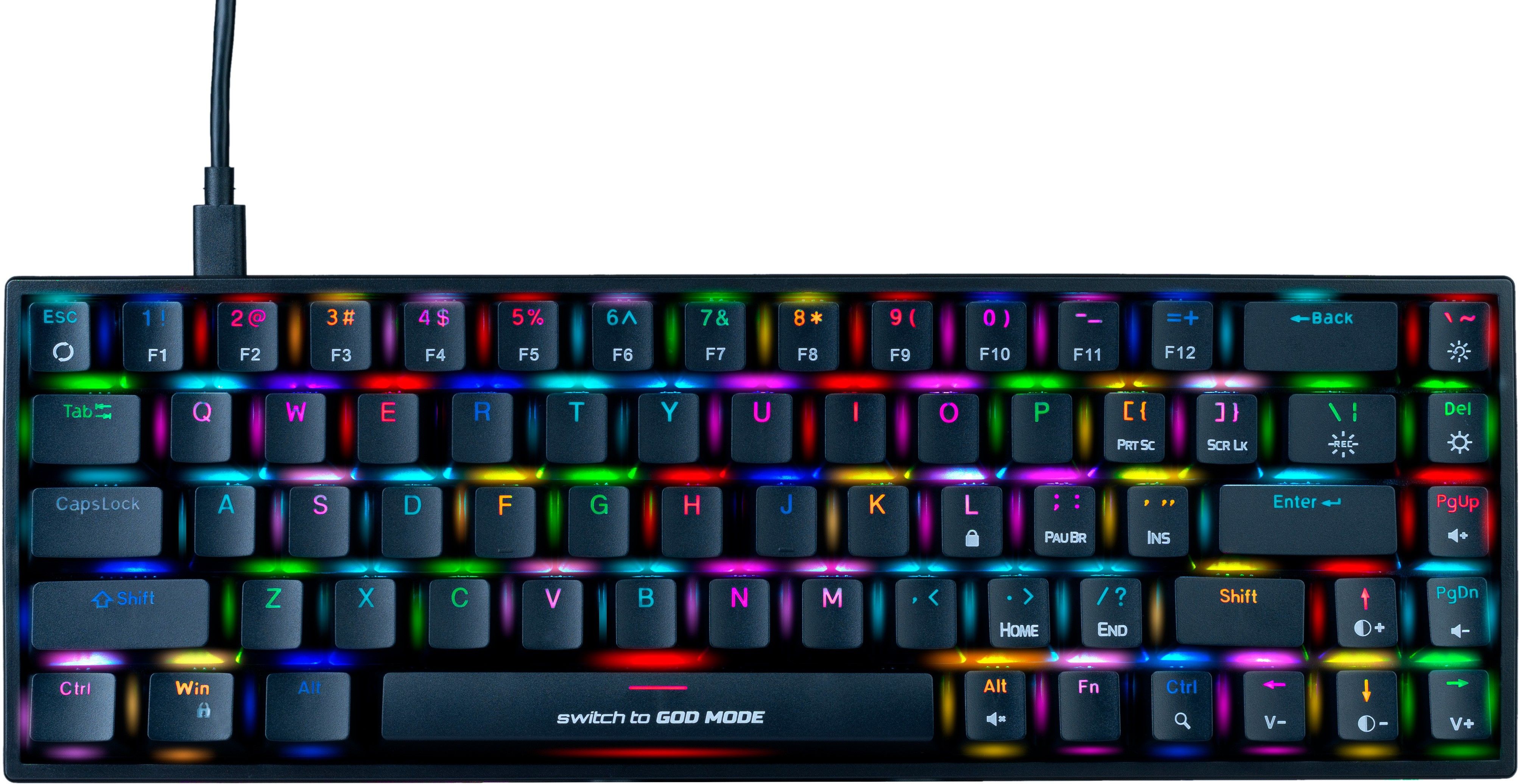 Cosmic Byte CB-GK-31 Artemis Per Key RGB Mechanical Red Switch Wired USB Laptop-size Gaming Keyboard Compatible with Desktop, Laptop, Mac-image-49