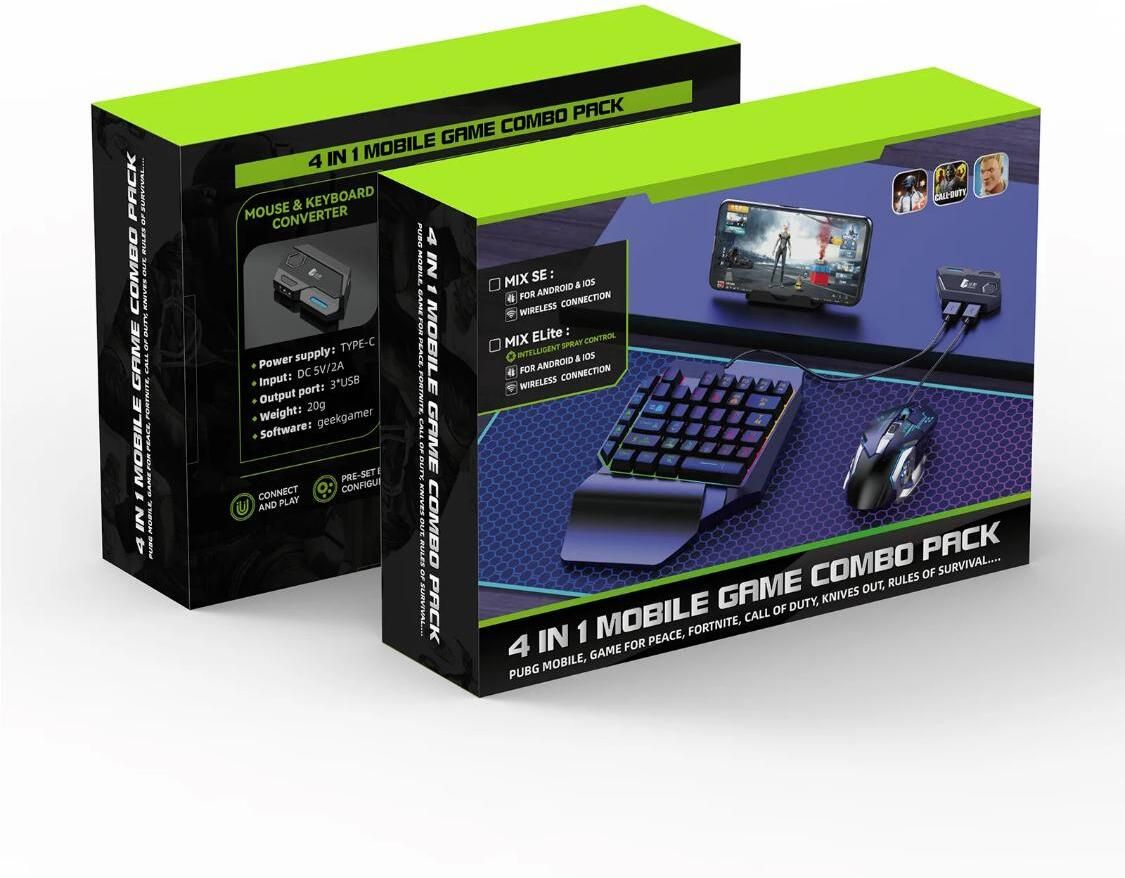 CELMEX One Hand Non Mechanical Gaming Keyboard and Backlit Mouse Combo Bluetooth Standard Gaming Keyboard Compatible with Desktop, Laptop, Mac-image-35