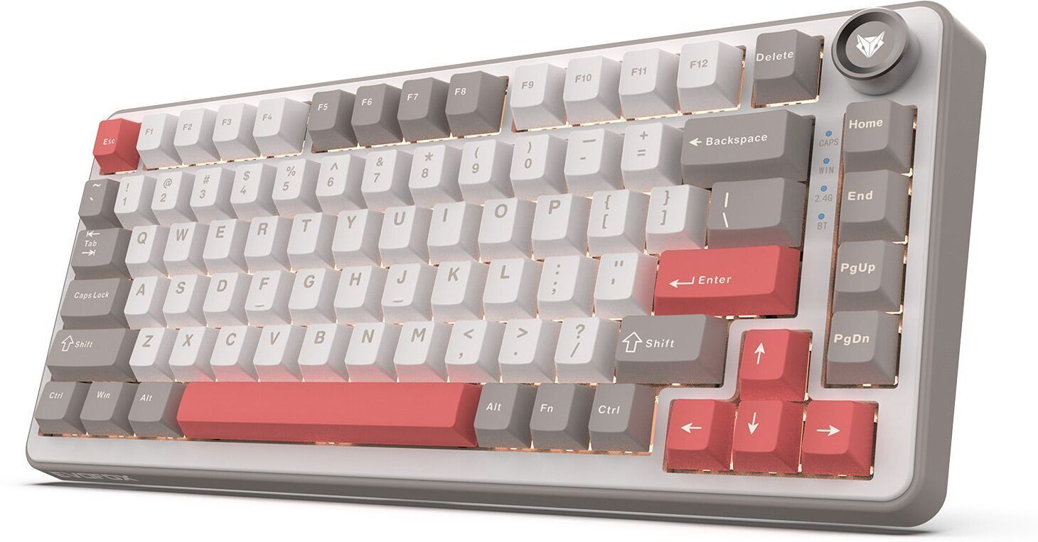 EVOFOX Ronin X75 Tri-Mode with Gasket & Hot Swap Switches, Web Software Programmable Bluetooth, Wireless, Wired USB Tenkeyless Gaming Keyboard Compatible with Desktop, Laptop, Mac-image-14