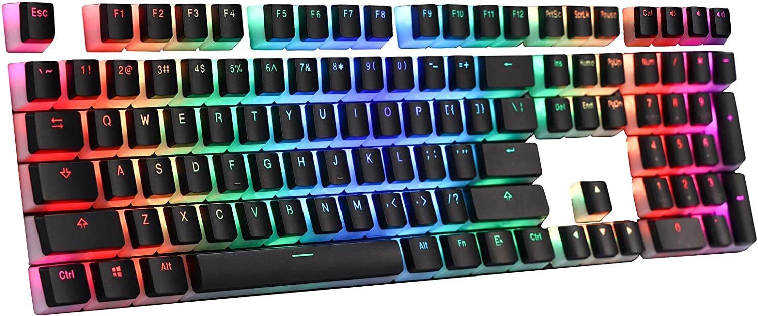 Etzin Pudding Keycaps Set PBT Double Shot OEM Profile for Gaming Mechanical Laptop Keyboard Replacement Key-image-20