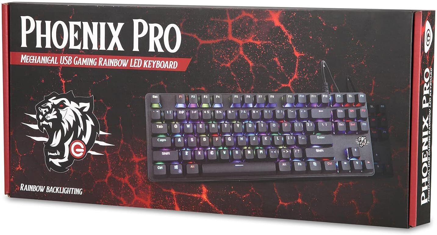 Enter Phoenix Pro Mechanical Gaming Keyboard Wired USB Standard Gaming Keyboard Compatible with Desktop, Laptop, Mac-image-6