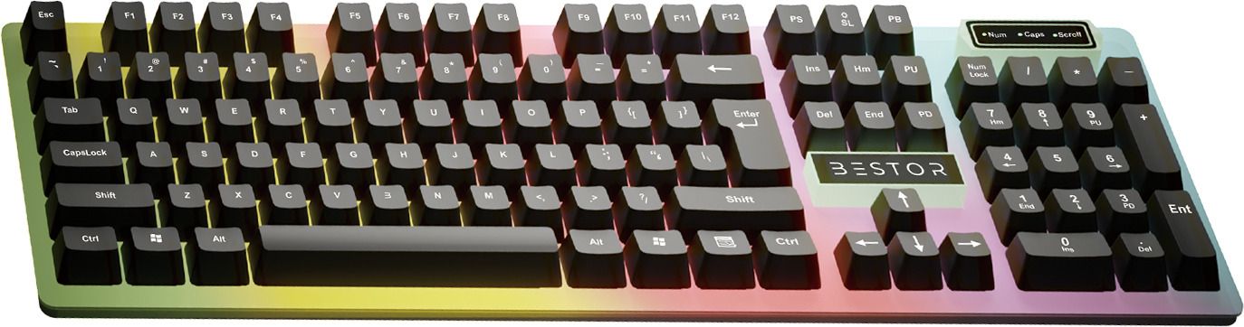 Bestor RGB Gaming Keyboard High-Precision Silent Keys Lightweight Design Plug & Play Wired USB Standard Gaming Keyboard Compatible with Desktop, Laptop-picture-34