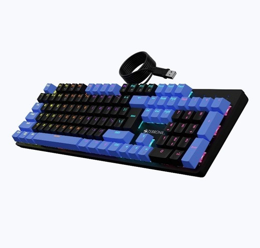 SMART SECURITY SOLUTIONS ZEBRONICS NITRO PLUS K4001M MECHANICAL KEY BOARD Wired USB Standard Gaming Keyboard Compatible with Desktop, Laptop, Laptop image 1