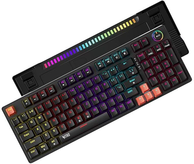 Acer Nitro G Wired Mechanical Gaming Keyboard | 98% Layout with Multifunction Knob Wired USB Standard Gaming Keyboard Compatible with Desktop, Laptop-picture-47