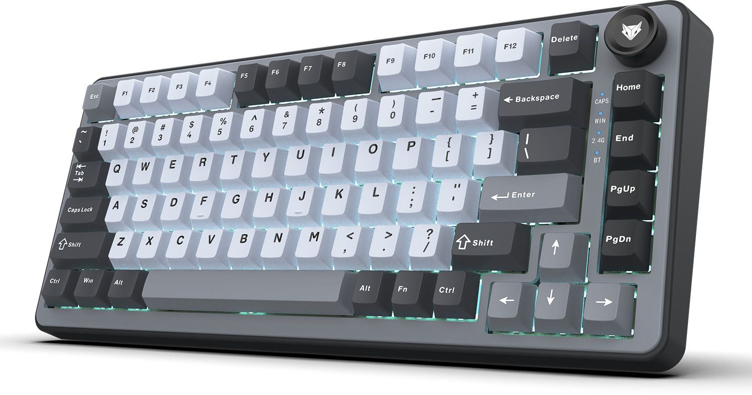 EVOFOX Ronin X75 Tri-Mode with Gasket & Hot Swap Switches, Web Software Programmable Bluetooth, Wireless, Wired USB Tenkeyless Gaming Keyboard Compatible with Desktop, Laptop, Mac-image-43